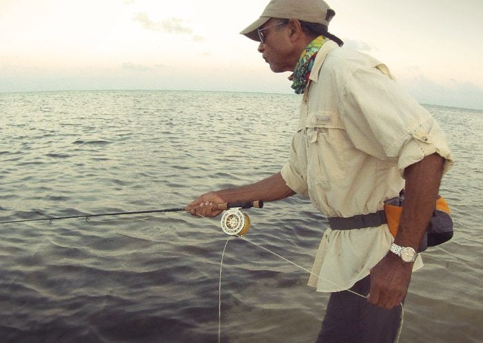 Strip Striking on a Cayman Bonefish